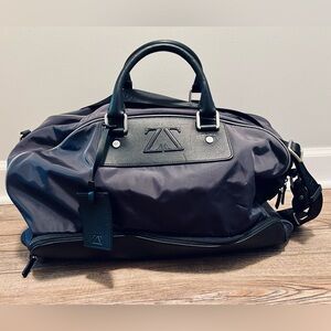 Ermenegildo Zegna ZegnaSport Hold All Weekend Bag | Black/Grey | Certificate Tag